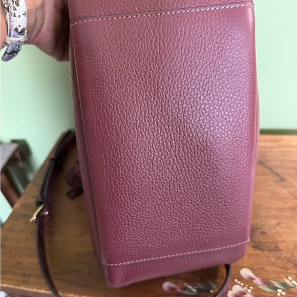 Coach Jules Hobo Bag Burgundy EUC Convertible Crossbody or Shoulder W/ Hangtag - Picture 5 of 9